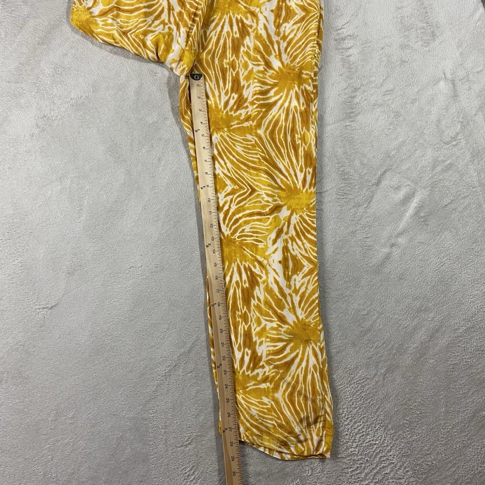 Scotch & Soda Viscose Tie Dye Wide Leg Trousers Yellow Women's S Boho Dopamine - Picture 12 of 15
